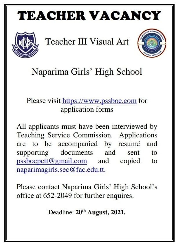 vacancy teach1